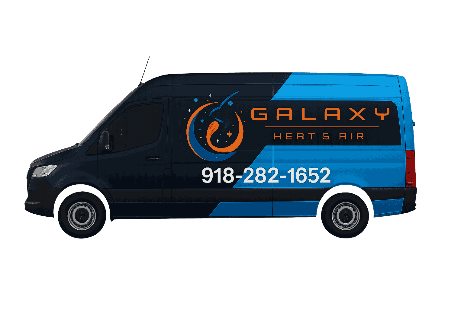 Galaxy Heat & Air Service Van